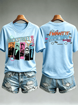 Women's Casual Printed Crew-Neck T-Shirt